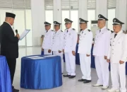 Bupati Nias Utara Laksanakan Pengukuhan Perpanjangan Masa Jabatan Kepala Desa Tahun 2024