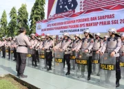 Kapolres Pasaman Barat Pimpin Apel Untuk Pengecekan Kesiapan Personel Dan Sarpras Dalam Rangka Operasi Mantap Praja Singgalang Tahun 2024