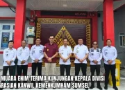 Lapas Muara Enim Terima Kunjungan Kepala Divisi Keimigrasian Kanwil Kemenkumham Sumsel