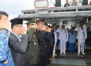 Pemerintah kabupaten Nias Utara Laksanakan Upacara Tabur Bunga Di Pelabuhan Laut Lahewa