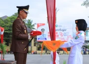 Jadi Irup  Penurunan bendera Hut RI ke 79 , Kajari Sobeng Suradal Apresiasi Paskibraka