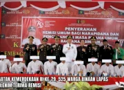 525 Warga Binaan Lapas Muara Enim Terima Remisi Menjelang HUT RI