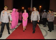 AKBP. M. Yunnus Saputra di Sambut Meriah Anggota Polres Pringsewu