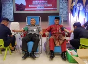 SEMARAKKAN HARI PENGAYOMAN KE-79, RUTAN PEKANBARU IKUTI KEGIATAN DONOR DARAH DI KANWIL KEMENKUMHAM RIAU