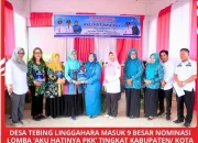 Desa Tebing linggahara masuk 9 besar lomba“Aku hatinya pkk