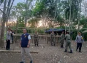 Polres Muara Enim Bersama Instansi Terkait Lakukan Penindakan Perjudian Sabung Ayam di Desa Bedegung