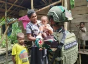 Marinir Habema Peduli Layani Kesehatan Warga Kuari