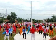 Semarak HUT RI ke-79 Kecamatan Muara Padang Gelar Senam Sehat Hingga Lomba Lainya