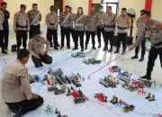 Polres Muara Enim Gelar Tactical Floor Game untuk Persiapan Pemilukada 2024