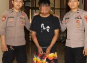Tertangkap, Begal Motor di Pringsewu  Diamuk Masa