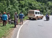 Satu Orang Meninggal, Laka Mobil Truk dan Sepeda Motor di Nanga Tayap