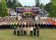Polres Kampar Laksanakan Apel Gelar Pasukan Operasi Mantap Praja Lancang Kuning 2024