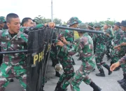 Siapkan Satuan Jelang Pemilu, Yonif 132/Bima Sakti Laksanakan Latihan PHH