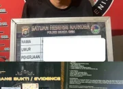 Pelaku Penyalahguna Narkoba di Tanjung Enim Diamankan