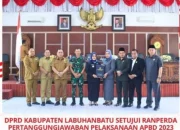 DPRD KABUPATEN LABUHANBATU SETUJUI RANPERDA PERTANGGUNGJAWABAN PELAKSANAAN APBD 2023