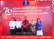 Plt, Bupati Labuhanbatu Sepakati Kerjasama Dengan Kemenkum Dan Ham
