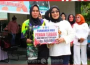 Plt Bupati Labuhanbatu Saksikan Pertandingan Final Bola Volly Antar Lembaga Wanita