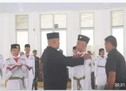 Pengukuhan Paskibraka Kabupaten Nias Utara Tahun 2024
