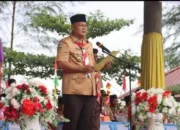Upacara Peringatan HUT Gerakan Pramuka KE-63 Tahun 2024 Tingkat Kwarcab Nias Utara