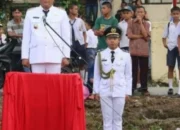 Penurunan Bendera Mera Putih HUT KE-79Republik Indonesia Di Kecamatan Alasa