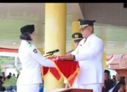 Pelaksanaan Upacara HUT Proklamasi Kemerdekaan RI Ke-79 Tahun 2042 di Nias Utara
