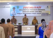 Buka Sosialisasi Implementasi perizinan berusaha berbasis risiko , Sabar AS, Permudah Perizinanan usaha dan alur investasi