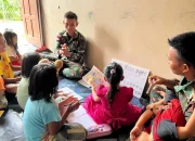 Satgas Yonarmed 11 Kostrad Mengabdi Dengan Cinta, TNI dan Harapan Anak – Anak di Perbatasan