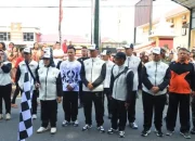 Upacara Penerimaan Api PON XXI Aceh-Sumut Di Lapangan Ika Bina Rantau Prapat 