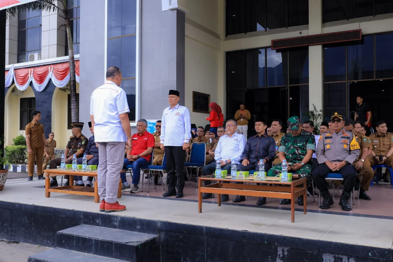 Pimpin Apel Gabungan Orientasi PMI Pasaman, Sabar AS Bangga Stok Darah Sudah Surplus. IMG-20240910-WA0057