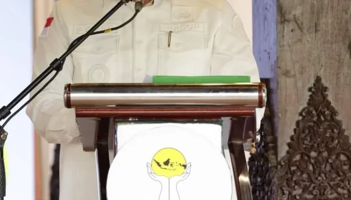 Wakil Bupati Lampung Timur AZWAR HADI Hadir dan meberi sambutan Atas di lantik ketua (BPC HIPMI) Yang baru