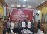 KPU Kabupaten Nias Utara menggelar Deklarasi Kampanye Damai Pemilihan Bupati dan Wakil Bupati