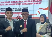 Ketua DPRD Pasaman Nelfri Asfandi Hadiri Pelantikan Pjs Bupati dan Walikota Sumateta Barat