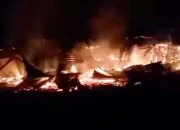 Dilalap Si Jago Merah Rumah Sozaro Zebua di Desa Hilina’a Kecamatan Alasa Talumuzoi Kab Nias Utara