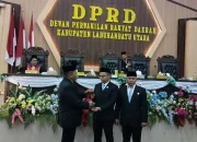 Terpilihnya Rimba Sitorus Sebagai Pimpinan Sementara Dalam Pengambilan Sumpah Jabatan DPRD Labura