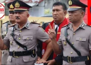 Hans Silalahi dan Ramses Butarbutar Ucapkan Selamat kepada Kapolsek Pagar Merbau IPTU Ronald Sihite