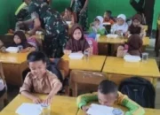 Peduli Anak Sekolah, Kodim 1430/Konawe Utara Berian Makan Bergizi Gratis Kepada Siswa Siswi Kurang Mampu