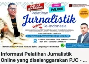 Dibuka Pelatihan Jurnalistik Secara Zoom-OnLine Oleh Pekanbaru Journalist Center (PJC)