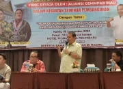 Seminar Infrastruktur Riau dan Tekad Irving Kahar Majukan Siak di Pilkada 2024