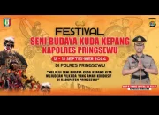 Puluhan Kelompok Seni Meriahkan Festival Kuda Kepang 2024 di Polres Pringsewu