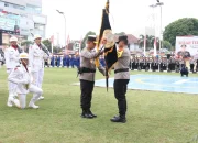 Prosesi Serah Terima Pataka ‘Atidhira Wira Bhakti’ Tandai Beralihnya Tampuk Kepemimpinan Polda Sumsel