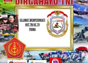 Redaksi Media Online Indonesia-monitoring.com dan mediakompas.id, Snipernew.id. Mengucapkan Selamat Memperingati HUT TNI Ke -79 Pada Oktober 2024