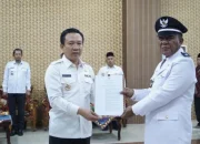 PJ Bupati Pringsewu Marindo Lantik Penjabat Kepala Pekon Bumirejo