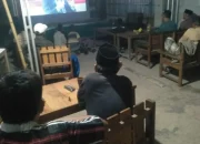 Warga Desa Bulakwaru Antusias Gelar Nobar Laga Indonesia VS Bahrain