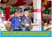 Memperingati Hari Sumpah Pemuda Ke 96 Pjs Bupati Labuhanbatu Menjadi Inspektur Upacara 