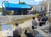 Satgas Operasi Mantap Praja 2024 Laksanakan Pengamanan Kampanye Calon Gubernur di Pasar Laino, Kabupaten Muna