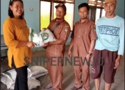 Sukses, Desa Lembah Mukti Salurkan Beras Bantuan Bulog Ke Warga