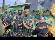 Danrem 031/Wira Bima Kunjungi Kandang Harimau Kampar Yonif 132/Bima Sakti, Disambut Meriah 