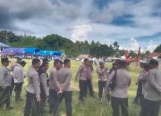Pengamanan Kampanye Paslon Gubernur Sultra di Zona C Muna Barat Berjalan Kondusif