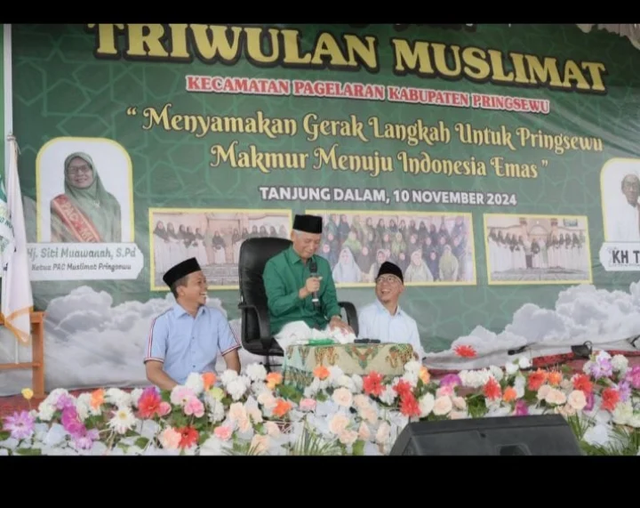 Ojo Lali Nomor Telu, Paslon Bupati dan Wakil Bupati Pringsewu H. Riyanto - Umi Laila Hadir Pengajian Triwulan IMG_20241110_155521