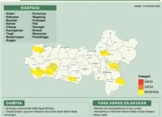 Prospek Cuaca Ekstrem Tiga Harian di Wilayah Jawa Tengah